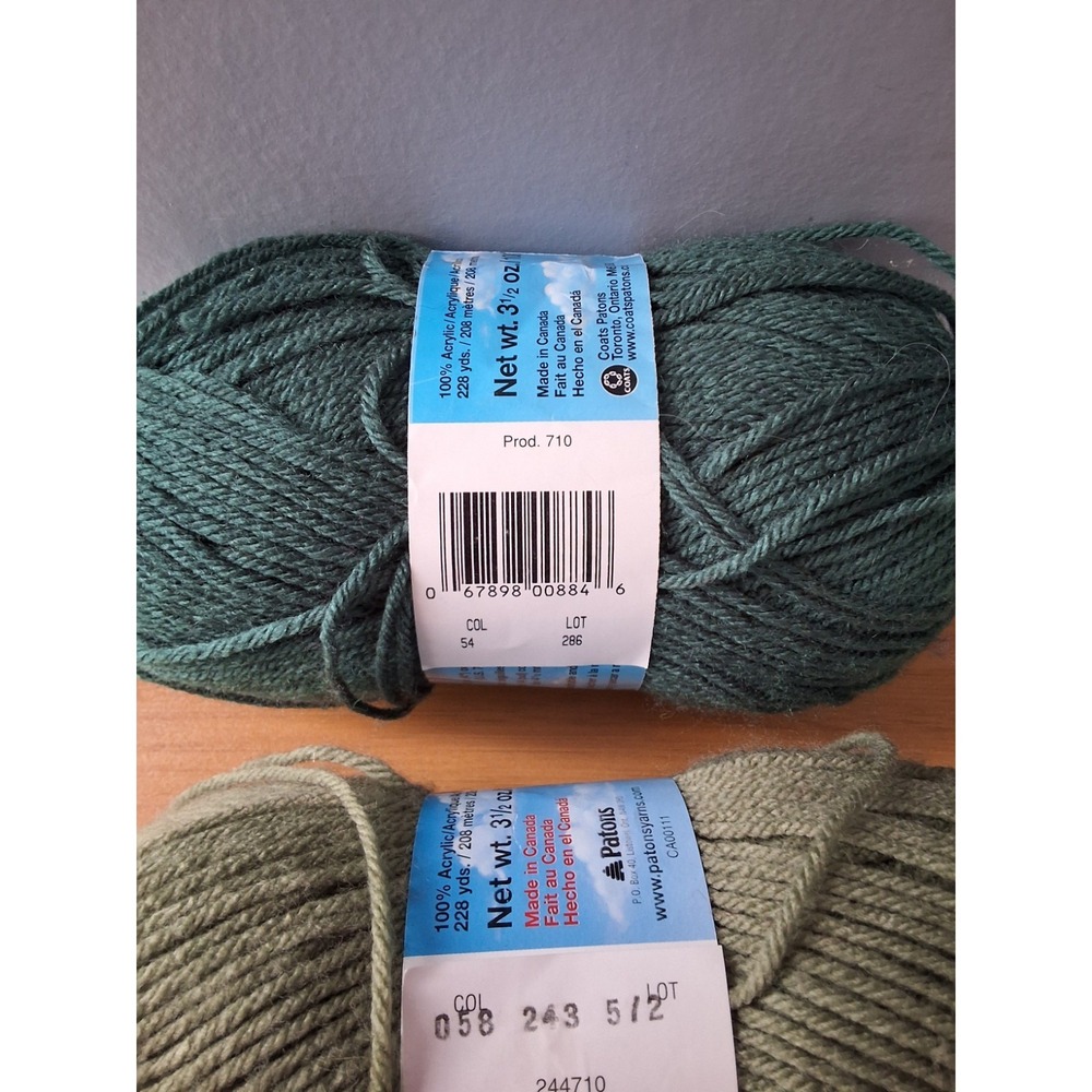 5 Skeins Of Patons Canadiana Yarn. 100% Acrylic, 100g‎ Each. Lot Of 5. NEW - Picture 8 of 8